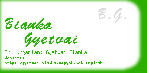 bianka gyetvai business card
